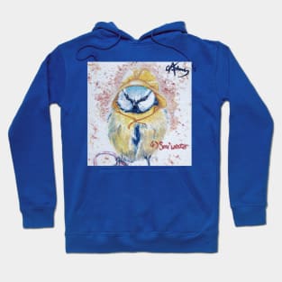 Watercolour Blue Tit Bird Painting Hoodie